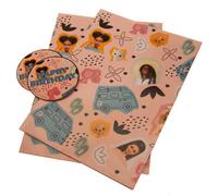 Barbie Happy Birthday Gift Wrap Sheets Multicoloured (One Size)