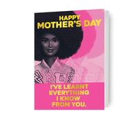 Barbie Happy Mother's Day Card, I've Learnt Everything From You, Mothers Day Card For Mum, Mummy, Nostalgic 90s Design