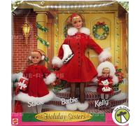 Barbie Holiday Sisters Gift Set Barbie Kelly and Stacie Dolls 1999 Mattel 23617