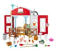 Barbie Horse Stable Play Set - 25+ Accessories & 11 Animal Figures