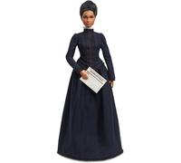 Barbie Ida B Wells Inspiring Women Doll Wearing Blue Dress & Newspaper Accessory
