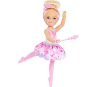 Barbie in the Nutcracker Brunette Hair Chelsea Ballerina Doll | Wearing a Tutu, Molded Bodice Top, and Molded Snowflake Headband