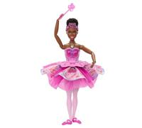 Barbie in the Nutcracker Dolls with Surprise Tutu Transformation Feature, Ombre Tutu, Heart Locket Necklace Accessory & Wand , JLW54