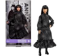 Barbie Inspirational Anna Sui Doll for Women Collectible Boho Chic Black Dress Outfit with Boots, Sunglasses and Perfume Accessory