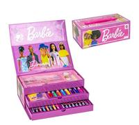 Barbie Inspired Stationery Set - Pink - 26 X 10 X 13 Cm - Includes Case To Coloring - Original Product Designed in Spain