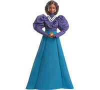 Barbie Inspiring Women Doll, Madam C.J. Walker Wearing Puff Sleeve Blouse, Full-Length Skirt & Accessories, Collectible with Doll Stand & Certificate of Authenticity