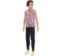 Barbie Ken Fashionistas Doll 193, Slender, Rooted Brown Hair, Lightning Bolt Ho