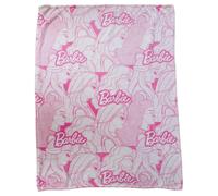 Barbie Kids Printed Flannel Throw - Pink - 150X100cm
