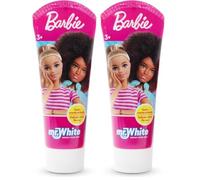 Barbie Kids Toothpaste - Fluoride & Calcium for Strong Teeth, Enamel Protection & Cavity Prevention, Fresh Mint Flavour, Vitamin E for Healthy Gums, Sugar-Free, Safe for Ages 3+, 75ml (Pack of 2)