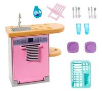 Barbie Kitchen Set with Dishwasher Tableware & Accessories