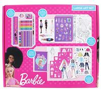 Barbie Large Art Set | Colouring & Craft Kit for Kids | Mega Art Set with Posters, Stickers, Crayons & Pencils | Barbie Colouring Set for Girls
