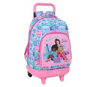 Barbie - Large Backpack with Wheels, Compact, Removable, Ideal for Children of Different Ages, Comfortable and Versatile, Quality and Resistance, 33 x 22 x 45 cm