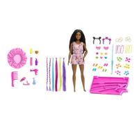 Barbie Life in the City Braid, Style & Care Playset with Barbie “Brooklyn” Roberts Doll and 50+ Hairstyling Accessories, 5 Year Olds & Up