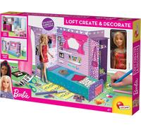 Barbie Loft Create & Decorate Set Build Cardboard loft/Bedroom & decorate New 4+