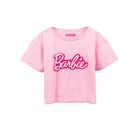 Barbie Cropped T-Shirt for Women | Ladies Fashion Doll Retro Logo Pink Crop Top Fashionista Clothing Merchandise 3X-Large