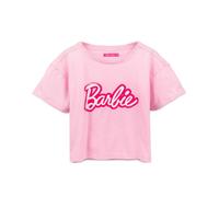Barbie Cropped T-Shirt for Women | Ladies Fashion Doll Retro Logo Pink Crop Top Fashionista Clothing Merchandise 3X-Large