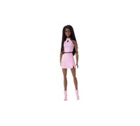 Barbie Looks Doll, Collectible No. 21 with Black Braids and Modern Y2K Fashion,
