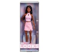 Barbie Looks Doll, Collectible No. 21 with Black Braids and Modern Y2K Fashion,