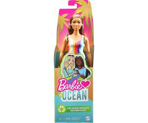 Barbie Loves the Ocean Doll with Rainbow Striped Dress Recycled Mattel