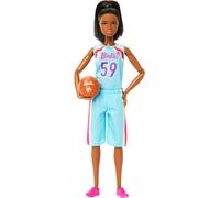 Barbie Made to Move Doll & Accessories, Brunette Basketball Player Wearing Remov
