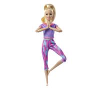 Barbie Made to Move Doll with 22 Flexible Joints & Long Blonde Ponytail Wearing