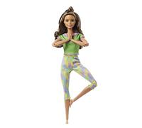 Barbie Light Brown Hair Made to Move Doll Flexible Yoga Doll