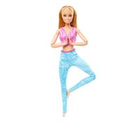 Barbie Made to Move Fashion Doll, Blonde Wearing Removable Sports Top & Pants, 22 Bendable “Joints”