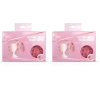 Barbie Make Waves Haircare Gift Set - Head Massager/Scalp Massager & Towel Turban/Microfibre Towel - Quick Dry (Pack of 2)