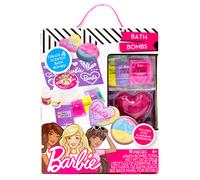 Barbie Make Your Own Bath Bomb Kit by Horizon Group USA DIY Four Custom Colorful & Sweet-Smelling Bath Bombs Includes Stencil Glitter Molds Fragr