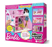Barbie, Make Your Own/Build Your Own Dream Room Pop up Boutique Playset | Cardboard craft kit, folds flat for easy storage, ages 3+, doll not included, Creative Maker Kitz by Bladez Toyz