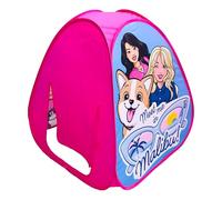 Barbie™ Malibu Pop Up Play Tent for Kids - Triangle Indoor Playhouse with Peek Through Window - Easy Setup, Folds Flat for Storage - Safe Design for Toddlers & Kids Ages 3+