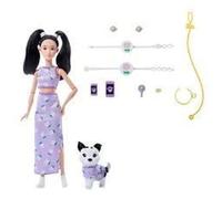Barbie Matching Style Doll And Puppy - Flowers Mattel Genuine Toy Gift Child New