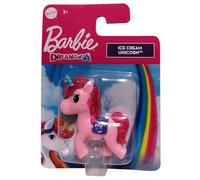 Barbie Mattel HFG32 Dreamtopia Lollipop Unicorn, Glitter Mane, Mini Unicorn Toy Figure, Pink, for Children, 5 cm