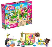 Barbie Mega Construx Building Set 3 Micro Dolls Over 90 Pieces - Animal Grooming