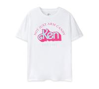 Barbie Men's Adult Short Sleeved T-Shirt (White) in White | Size: Small Barbie White S