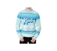 Barbie Men's Ken Christmas Jumper in Blue | Size: Small Barbie Blue S