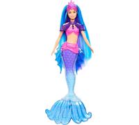 Barbie Mermaid 'Malibu' Doll with Seahorse Pet, Accessories Interchangeable Fins