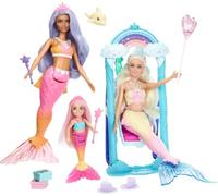 Barbie Mermaid Playset with 3 Dolls, Accessories and More Dreamtopia