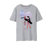 Vanilla Underground Barbie Womens Grey Merry & Bright Short Sleeved T-Shirt (Xx-Large)