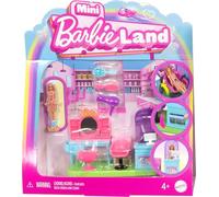 Barbie Mini BarbieLand Collectible Hair Salon Playset with 1.5-Inch Doll, Style Station with Mirror, Shampoo Area and Reception Desk for Storytelling Play, JCR32