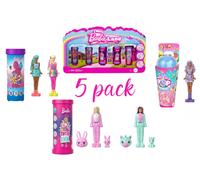 Barbie Mini BarbieLand Reveal Dolls 5-Pack, 1.5-inch Dolls with Surprise Unboxing, Different Reveals (Styles May Vary), JCB27