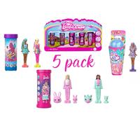 Barbie Mini BarbieLand Reveal Dolls 5-Pack, 1.5-inch Dolls with Surprise Unboxing, Different Reveals (Styles May Vary), JCB27