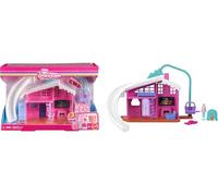 Barbie Mini Land Doll House Sets, Mini Dreamhouse with Surprise 1.5-inch Doll, Furniture & Accessories, Plus Elevator & Pool (Styles May Vary), JFY51