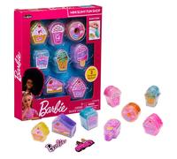 Cra-Z-Art Barbie Mini Slimy Fun Shop 8 Food themed containers with two surprise stickers Official Barbie Merchandise