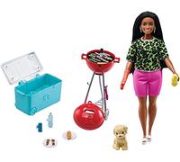 Barbie Mini Playset & Pet Outdoor Barbeque BBQ