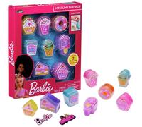 Cra-Z-Art Barbie Mini Slimy Fun Shop 8 Food themed containers with two surprise stickers Official Barbie Merchandise