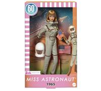 Barbie Miss Astronaut Doll Collectible with Silver Suit, Space Boots & Helmet Accessory, 1965 Vintage Repro, JBJ48