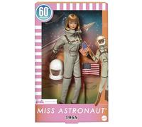 Barbie Miss Astronaut Doll Collectible with Silver Suit, Space Boots & Helmet Accessory, 1965 Vintage Repro, JBJ48