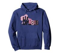 Barbie Mixed Black and Pink Logo Pullover Hoodie