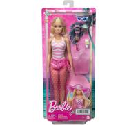 Barbie Movie Beach Doll Blond with Swimsuit & Beach Themed Accessories - New